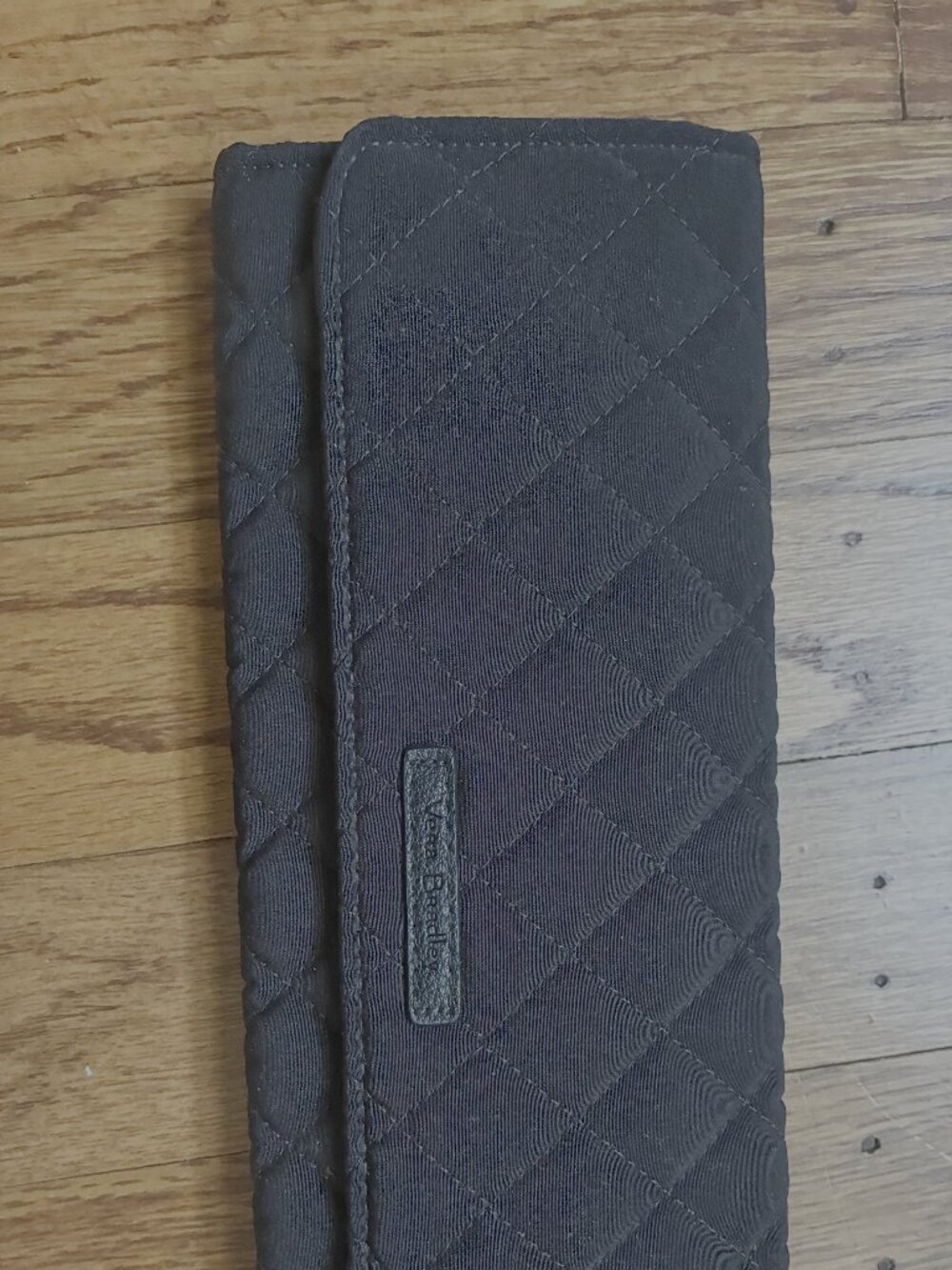 NWOT Vera Bradley Black Quilted Tri-Fold Wallet Clutch